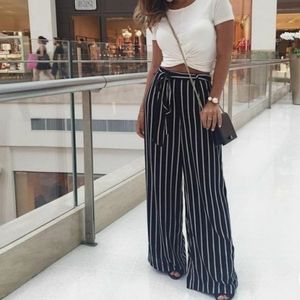 Pinstripe dress pants